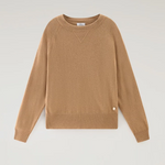 Maglia girocollo in misto lana e cashmere CFWWKN0253FRUF0603 7391 WOOLRICH Suede brown 