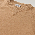 Maglia girocollo in misto lana e cashmere CFWWKN0253FRUF0603 7391 WOOLRICH Suede brown 