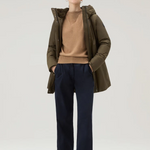 Maglia girocollo in misto lana e cashmere CFWWKN0253FRUF0603 7391 WOOLRICH Suede brown 