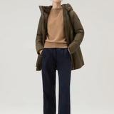 Maglia girocollo in misto lana e cashmere CFWWKN0253FRUF0603 7391 WOOLRICH Suede brown 