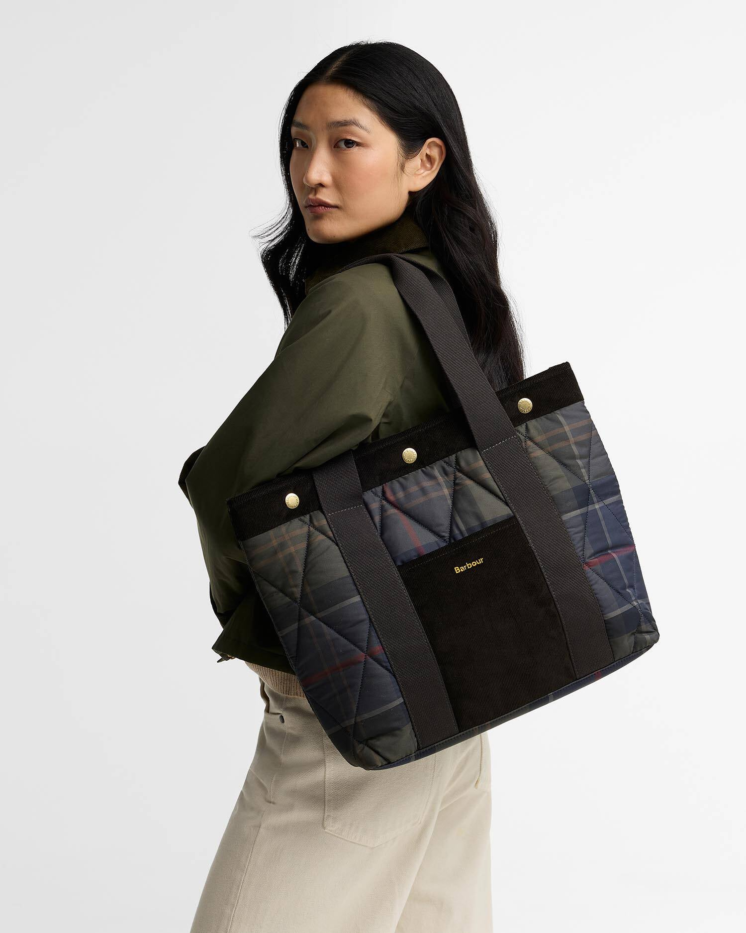Borsa tote in tartan LBA0589 LBA TN43 BARBOUR Shadow classic tartan 