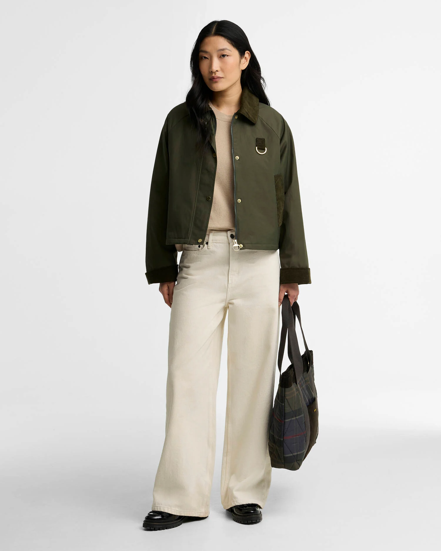 Giacca casual LCA0422 LCA OL51 BARBOUR Olive/shadow classic 