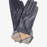 Guanti in pelle Lady Jane LGL0005 LGL BK11 BARBOUR Black/dress tartan 