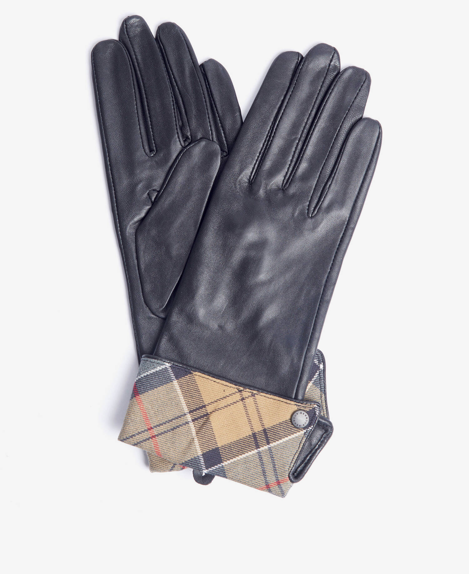 Guanti in pelle Lady Jane LGL0005 LGL BK11 BARBOUR Black/dress tartan 