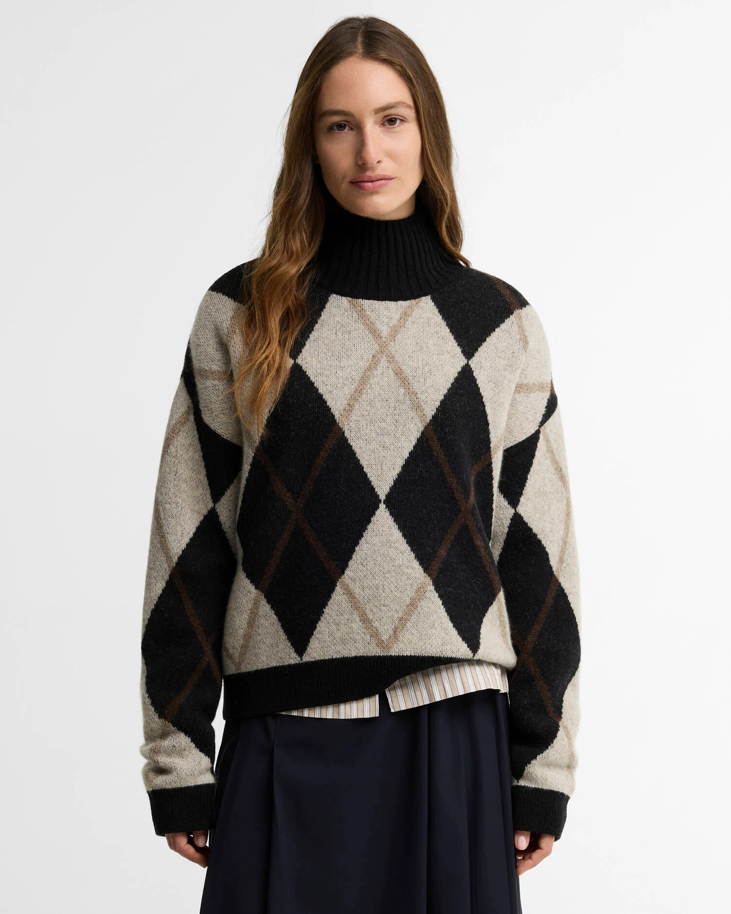 Maglione in lana Marlow con motivo a rombi LKN1833 LKN MI11 BARBOUR Multi 