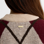 Cardigan misto lana Harleigh con motivo a rombi LKN1842 LKN MI11 BARBOUR Multi 