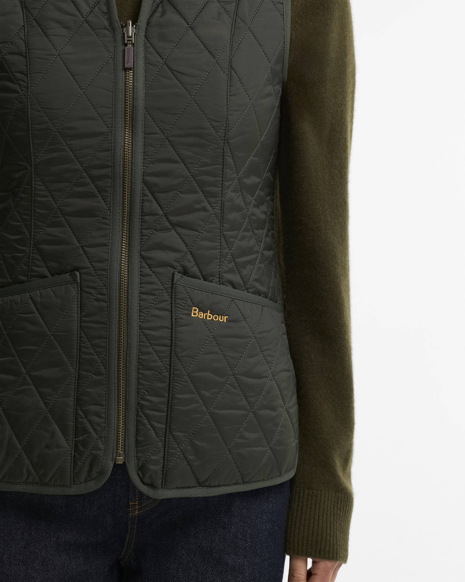 Gilet/fodera in pile Betty LLI0003 LLI OL71 BARBOUR Dark olive 