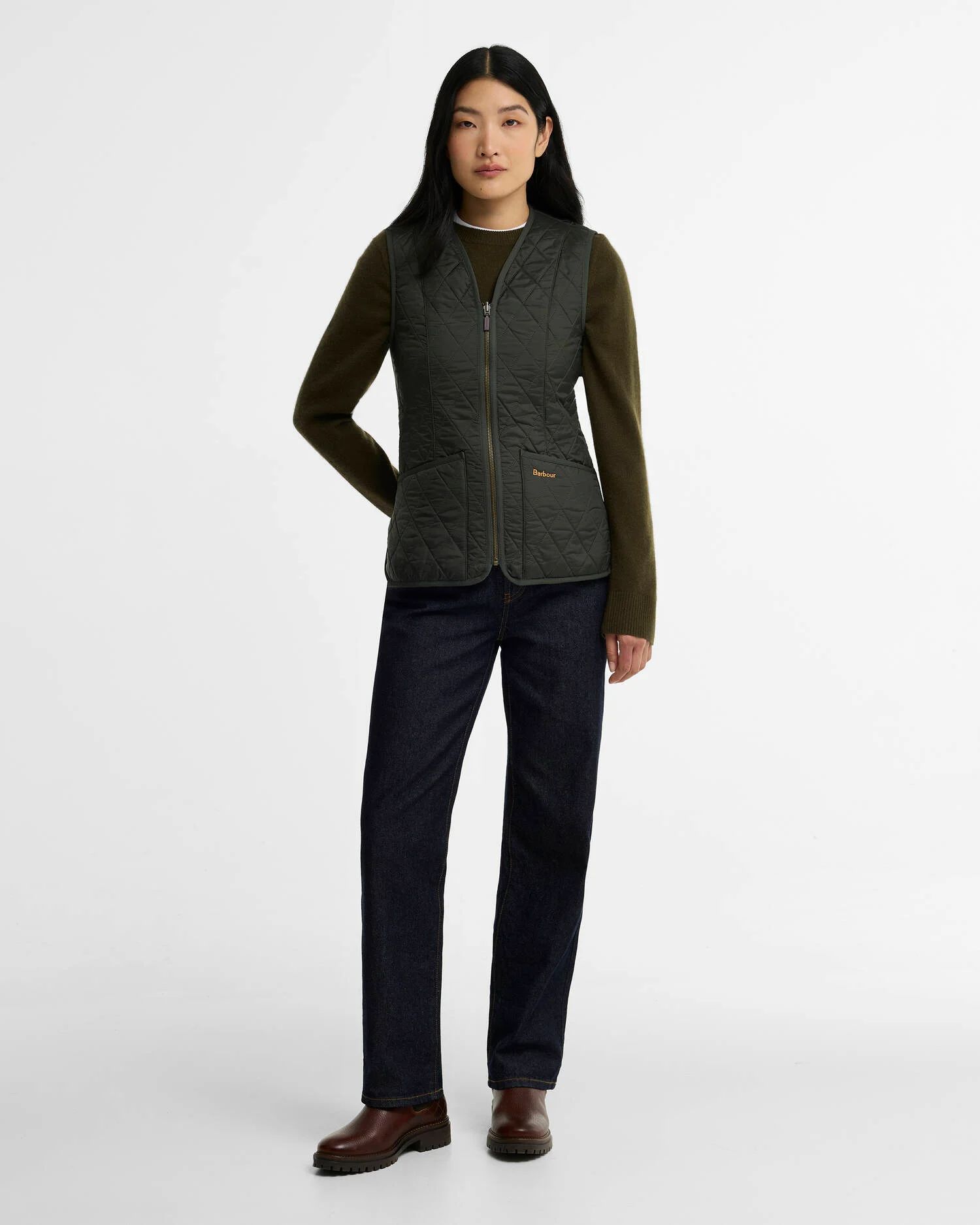 Gilet/fodera in pile Betty LLI0003 LLI OL71 BARBOUR Dark olive 