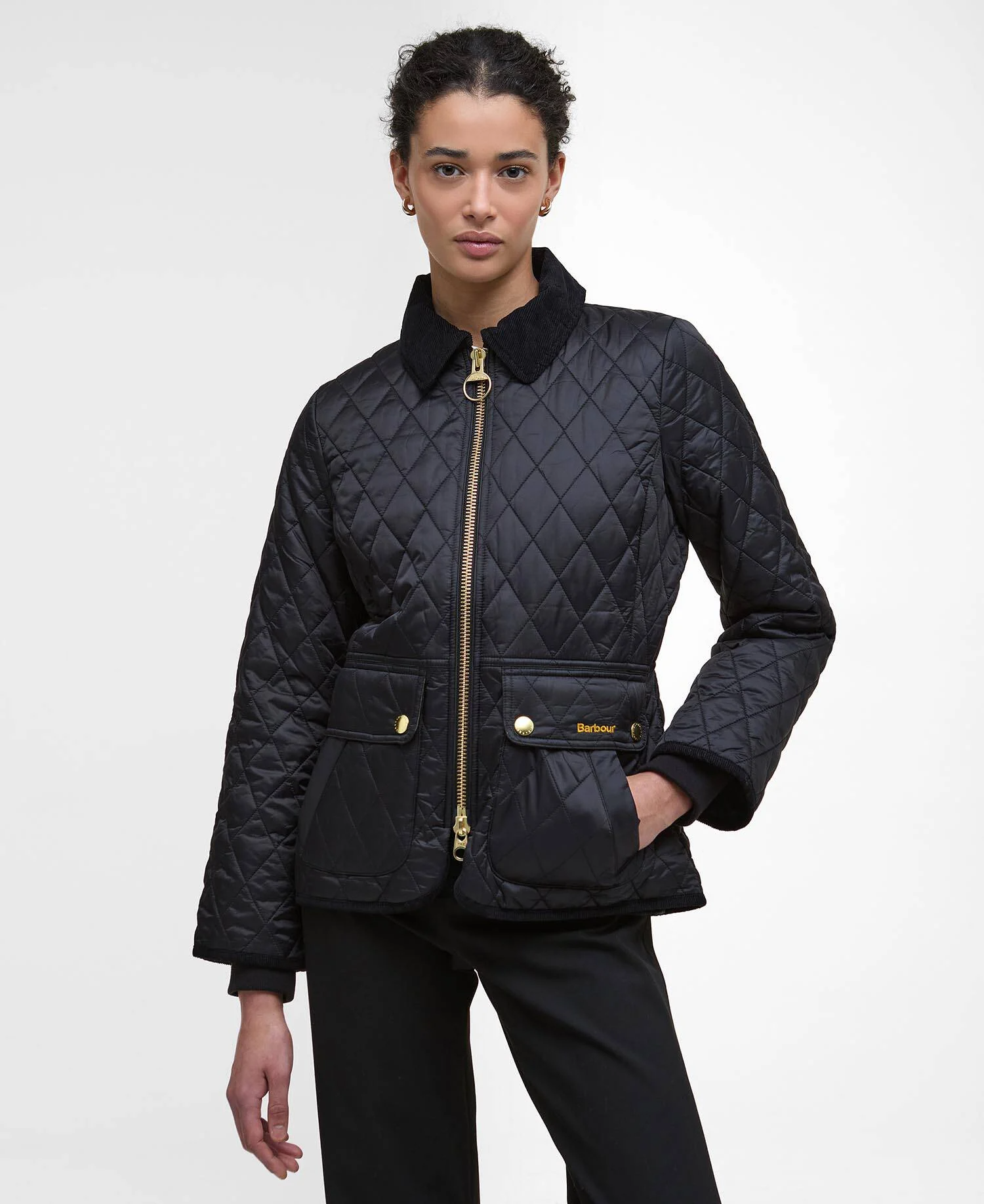 Giacca trapuntata Beadnell dalla vestibilità aderente LQU1765 LQU BK91 BARBOUR Black classic 