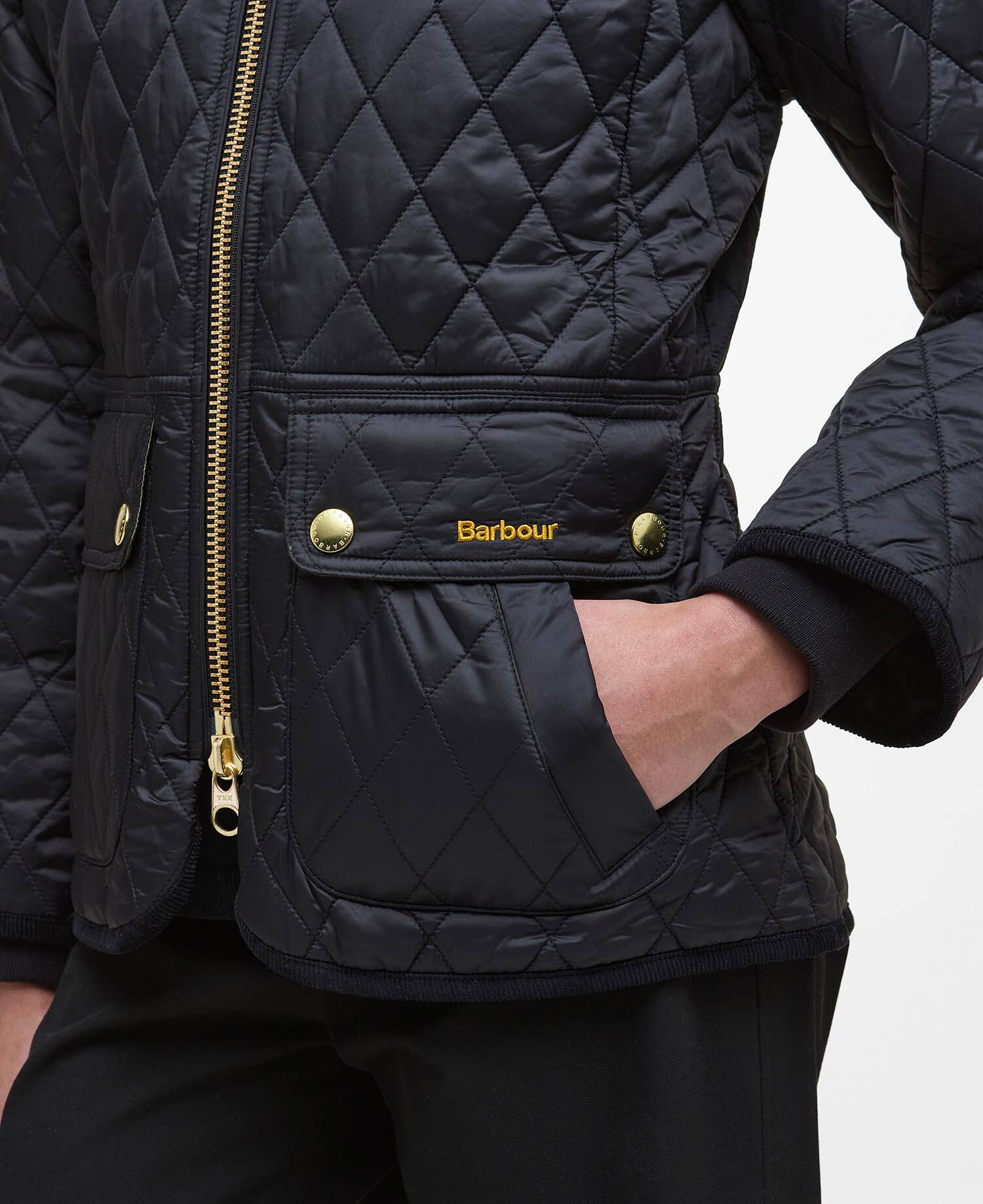 Giacca trapuntata Beadnell dalla vestibilità aderente LQU1765 LQU BK91 BARBOUR Black classic 