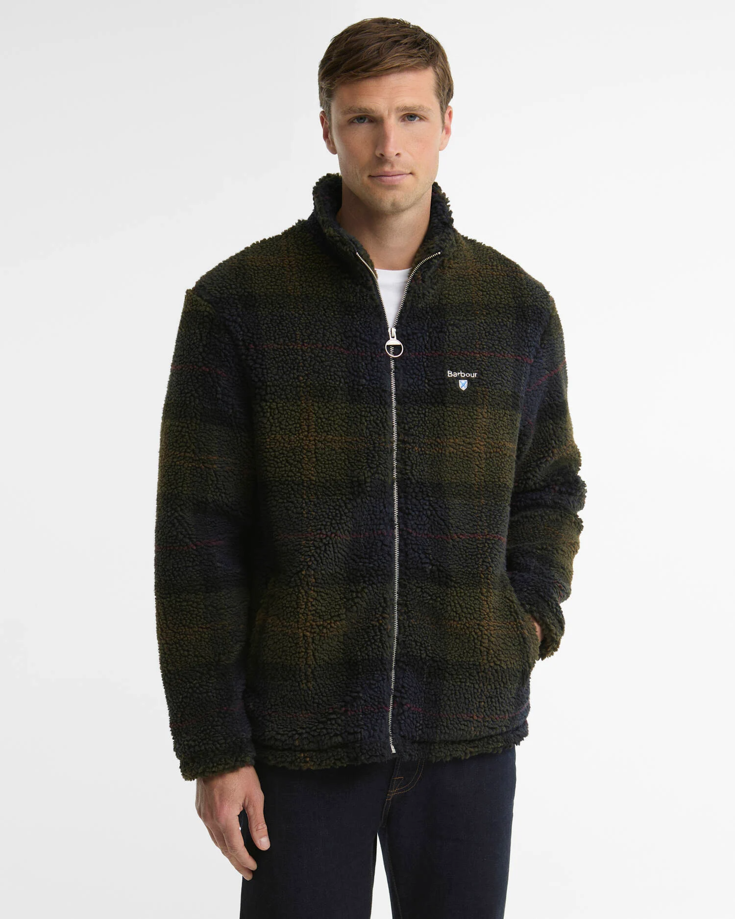 Pile sherpa con motivo tartan MFL0187 MFL TN43 BARBOUR Shadow classic tartan 