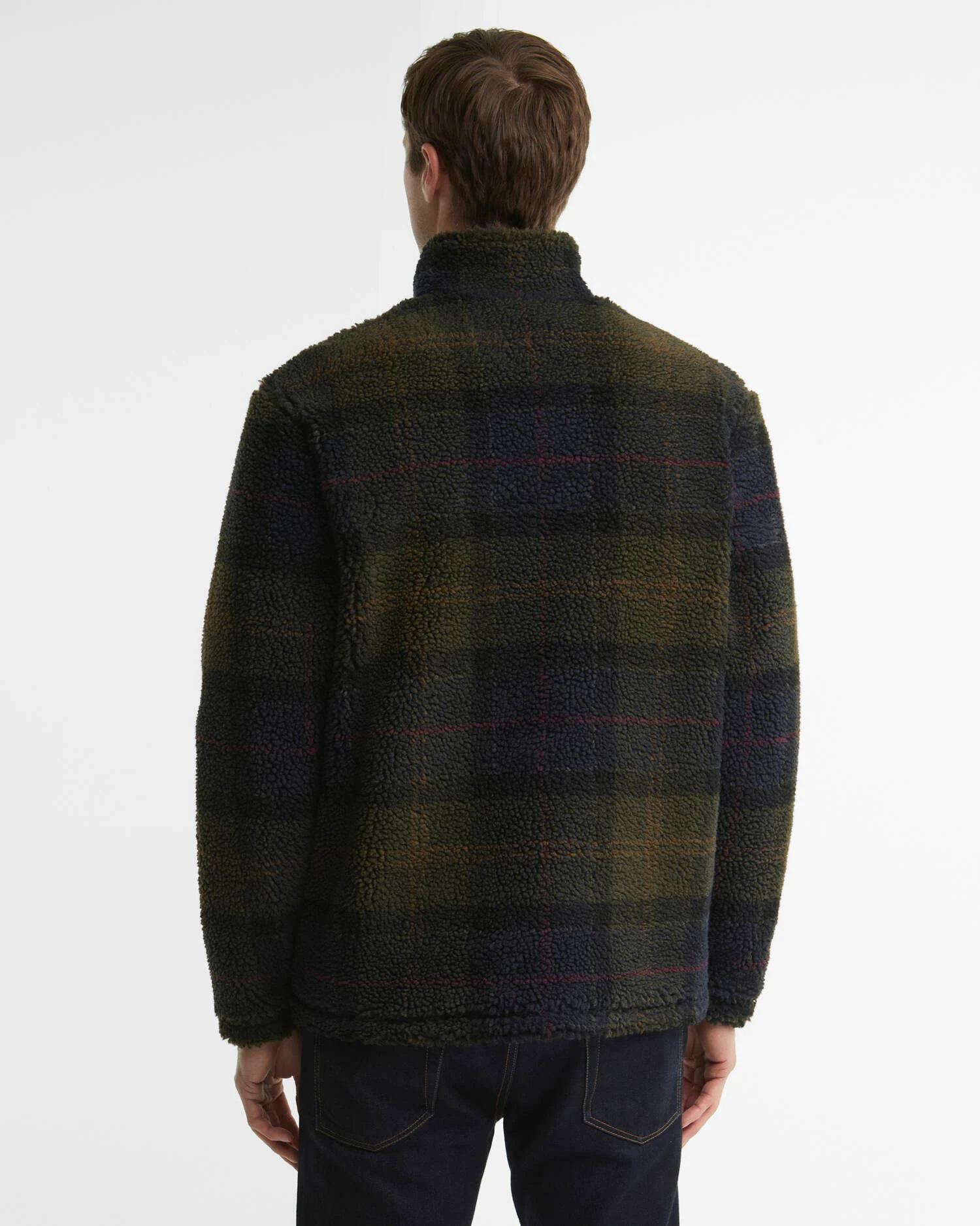 Pile sherpa con motivo tartan MFL0187 MFL TN43 BARBOUR Shadow classic tartan 