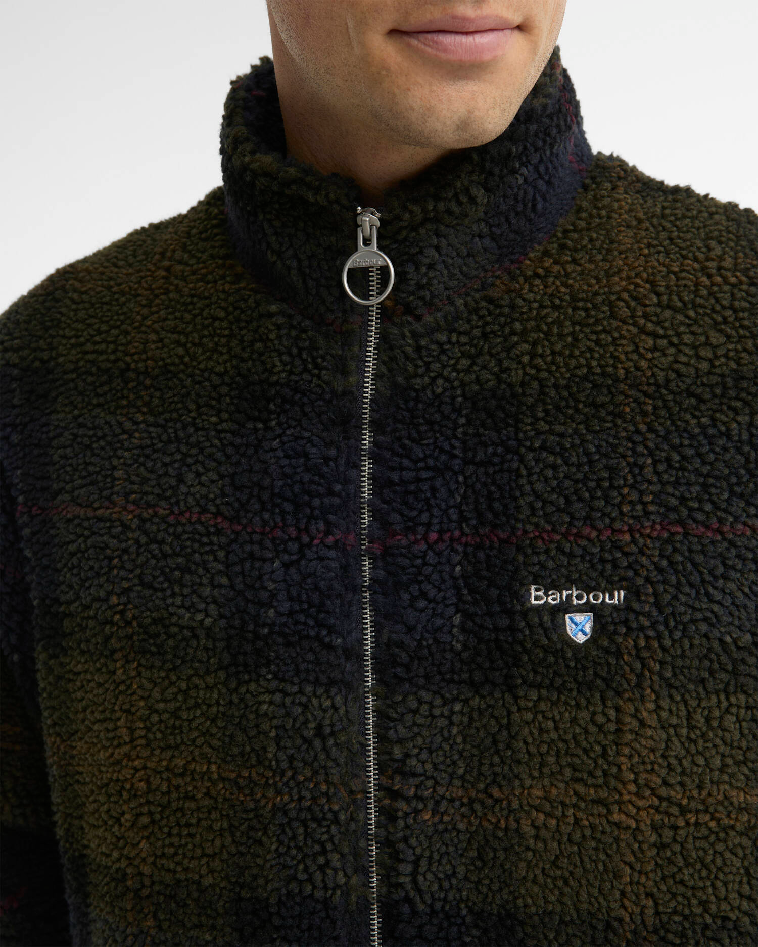 Pile sherpa con motivo tartan MFL0187 MFL TN43 BARBOUR Shadow classic tartan 