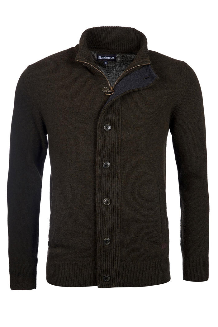 Maglia con zip e bottoni MKN0731 MKN GN73 BARBOUR Seaweed 