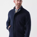 Maglia con zip e bottoni MKN0731 MKN NY91 BARBOUR Navy 