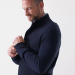Maglia con zip e bottoni MKN0731 MKN NY91 BARBOUR Navy 