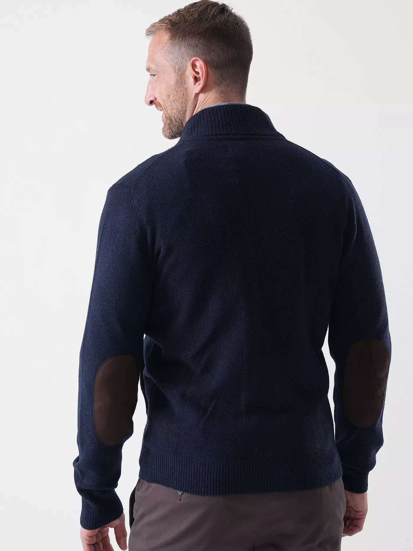 Maglia con zip e bottoni MKN0731 MKN NY91 BARBOUR Navy 
