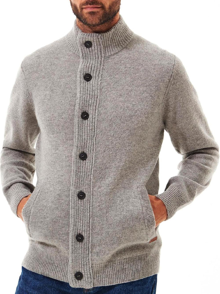 Maglia con zip e bottoni MKN0731 MKN ST16 BARBOUR New stone 