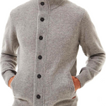 Maglia con zip e bottoni MKN0731 MKN ST16 BARBOUR New stone 