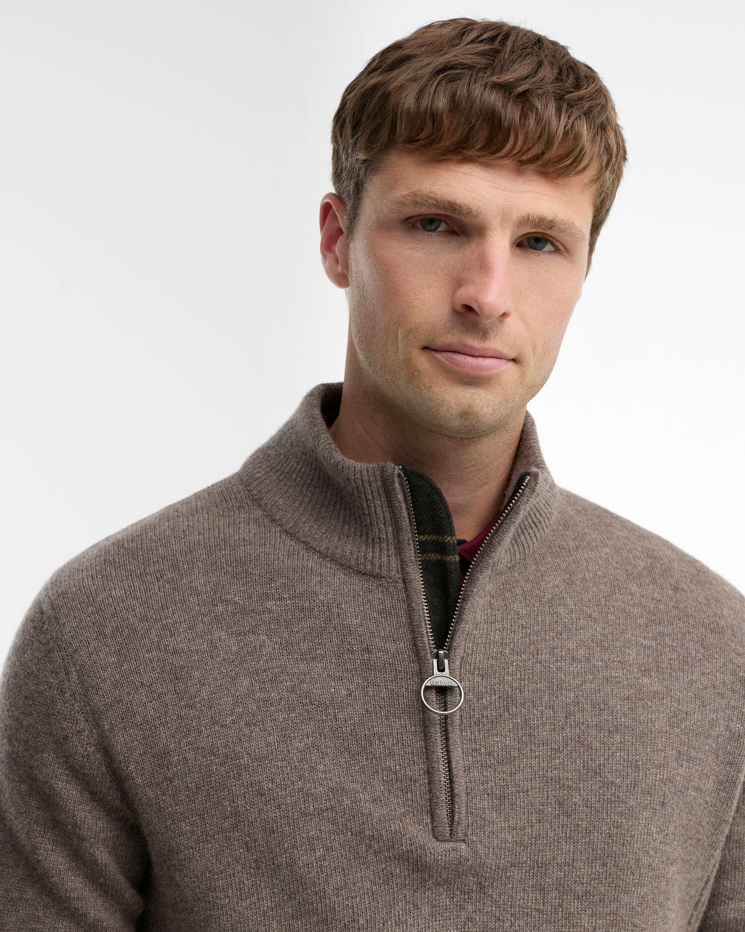 Maglia con mezza zip MKN0837 MKN OL76 BARBOUR Military marl 