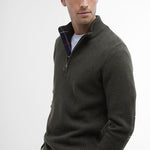 Maglia con mezza zip MKN0837 MKN OL91 BARBOUR Olive marl 