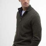 Maglia con mezza zip MKN0837 MKN OL91 BARBOUR Olive marl 
