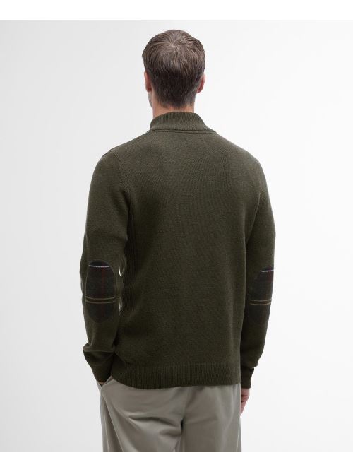 Maglia con mezza zip MKN0837 MKN OL91 BARBOUR Olive marl 