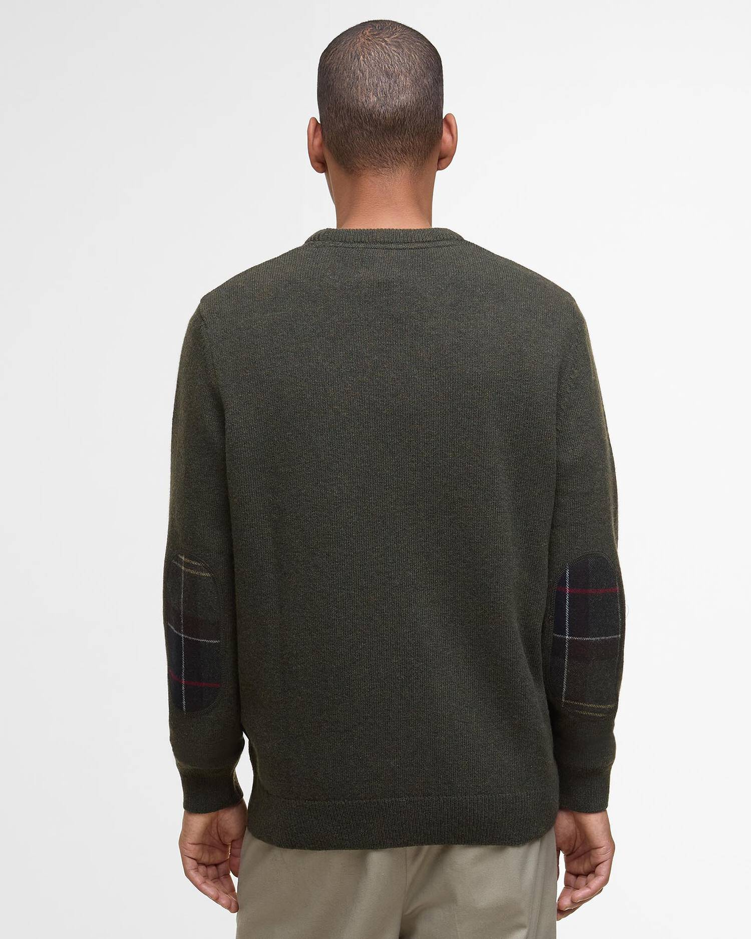 Maglione girocollo Holden MKN1576 MKN OL91 BARBOUR Olive marl 