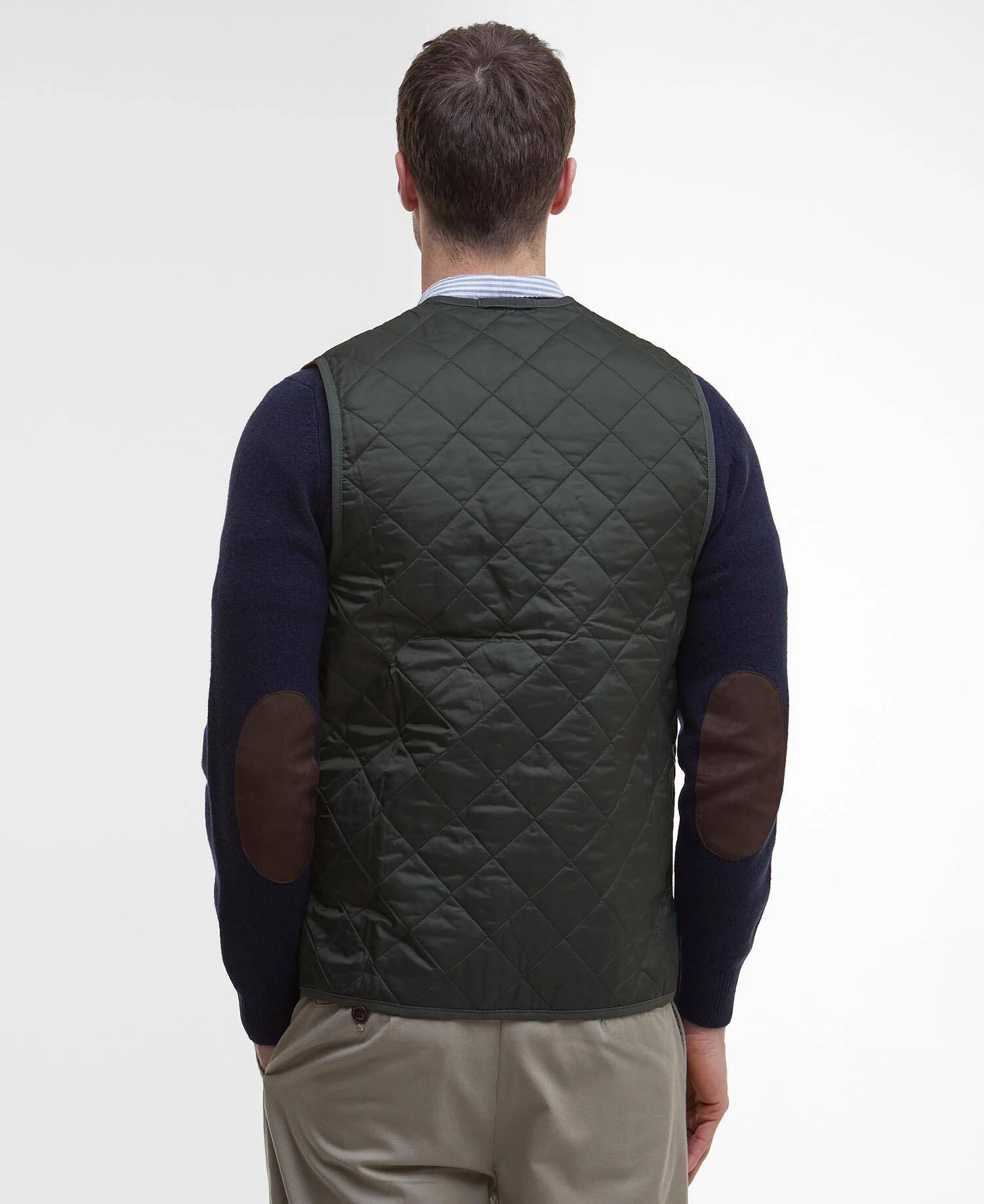 Gilet trapuntato/fodera con zip MLI0001 MLI GN92 BARBOUR Olive/classic 