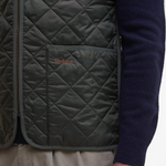 Gilet trapuntato/fodera con zip MLI0001 MLI GN92 BARBOUR Olive/classic 