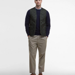 Gilet trapuntato/fodera con zip MLI0001 MLI GN92 BARBOUR Olive/classic 