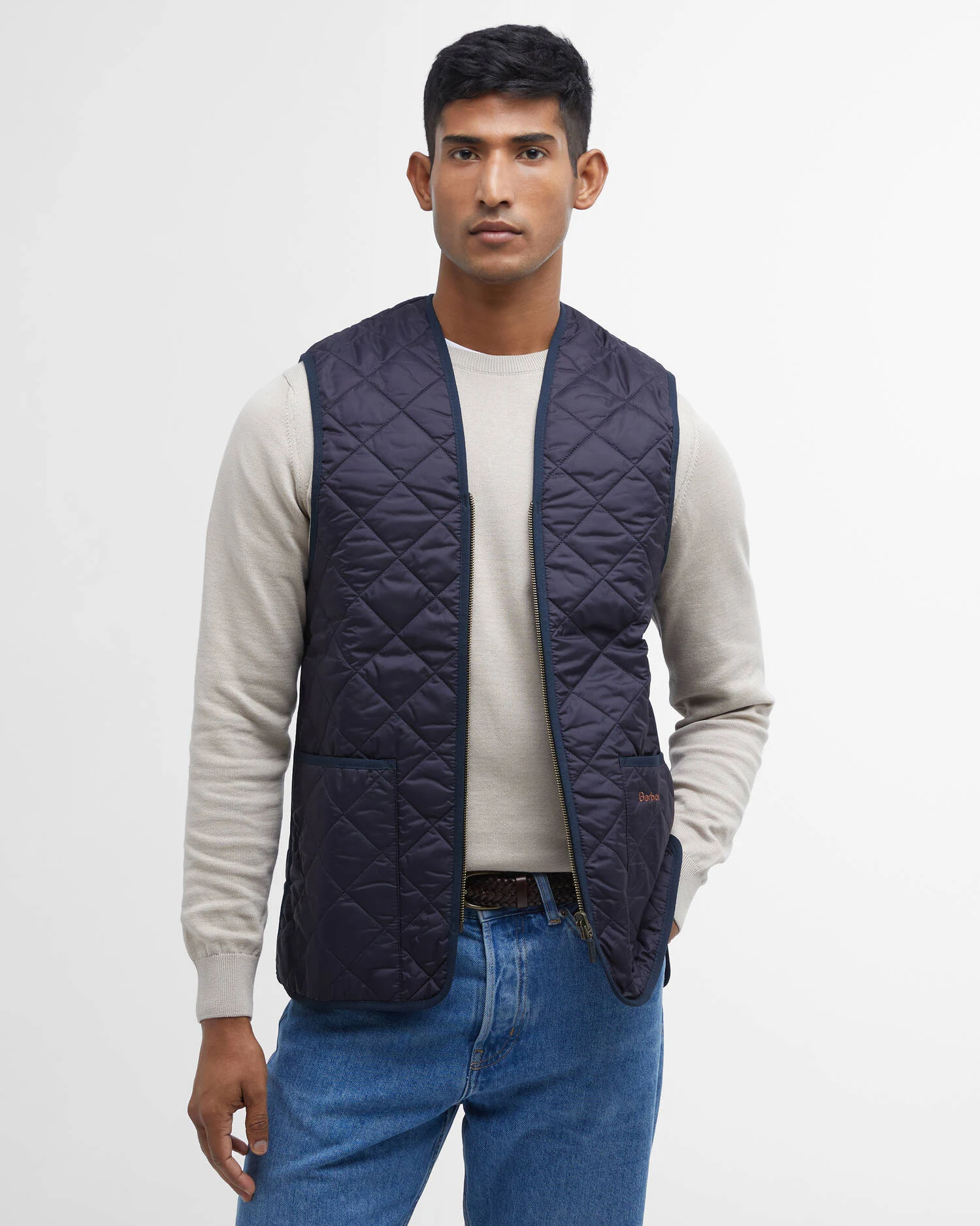 Gilet trapuntato/fodera con zip MLI0001 MLI NY91 BARBOUR Navy/dress 