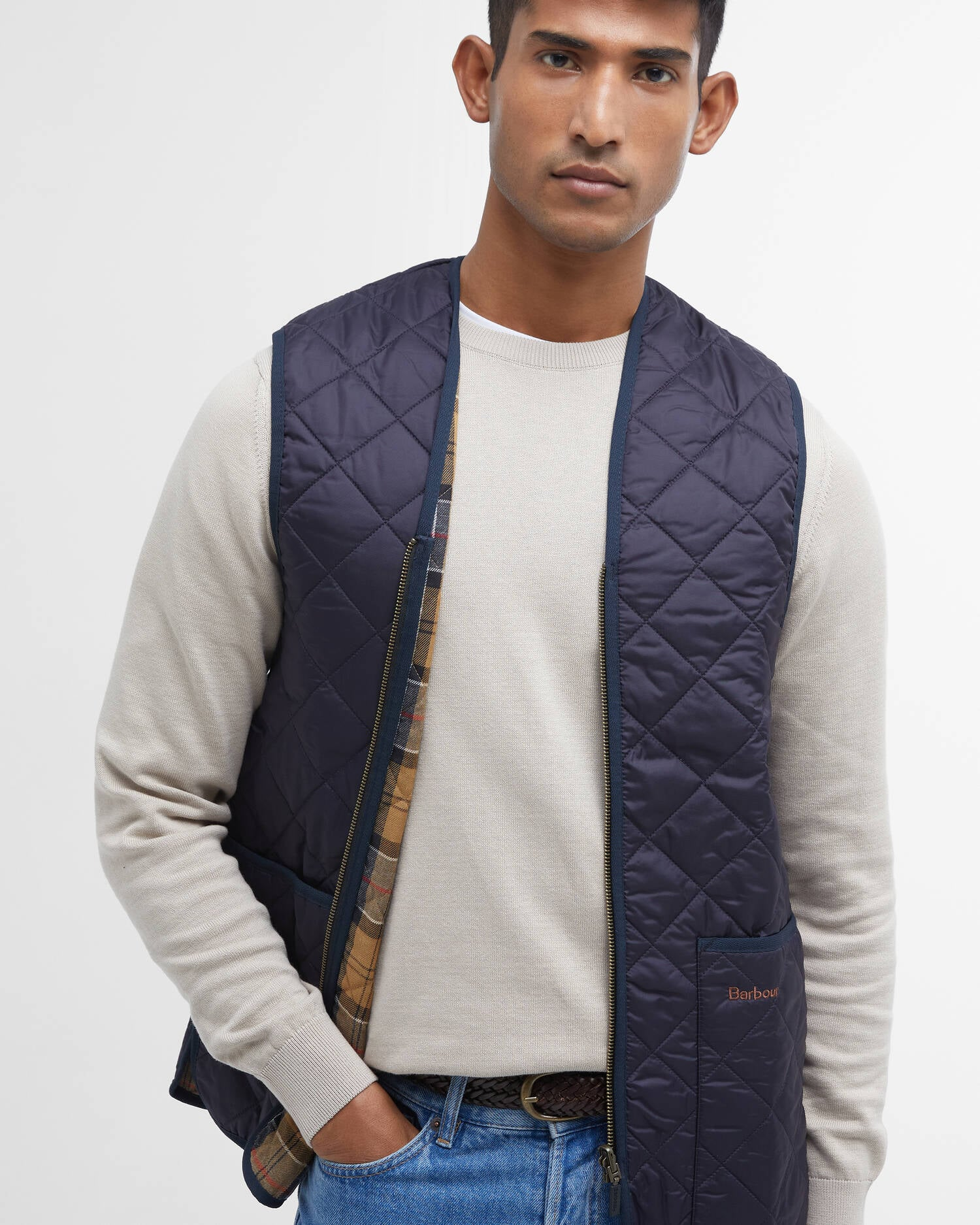 Gilet trapuntato/fodera con zip MLI0001 MLI NY91 BARBOUR Navy/dress 