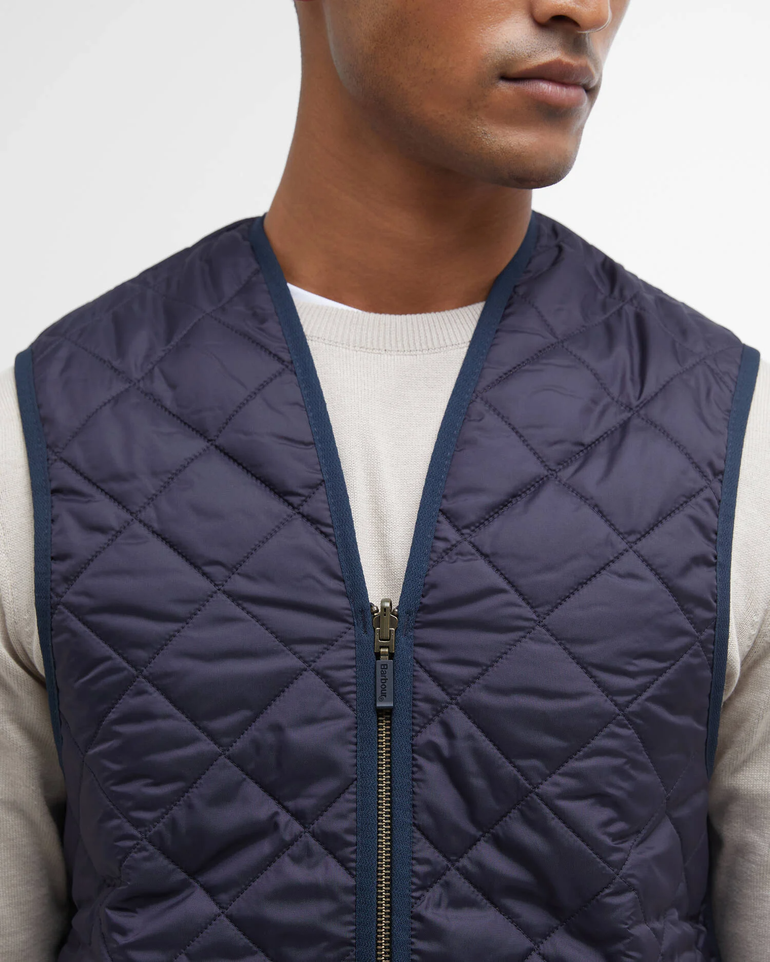 Gilet trapuntato/fodera con zip MLI0001 MLI NY91 BARBOUR Navy/dress 