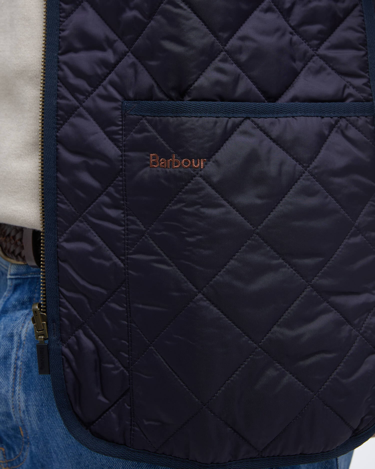 Gilet trapuntato/fodera con zip MLI0001 MLI NY91 BARBOUR Navy/dress 