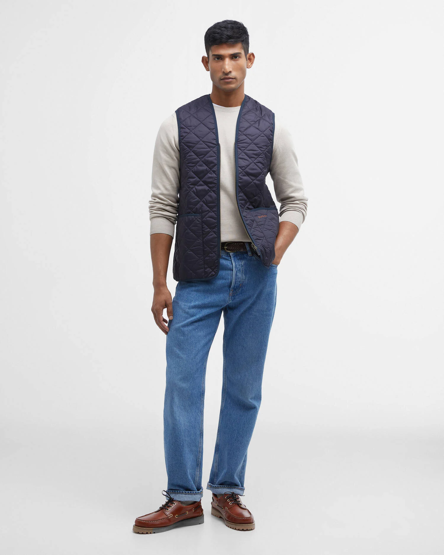 Gilet trapuntato/fodera con zip MLI0001 MLI NY91 BARBOUR Navy/dress 