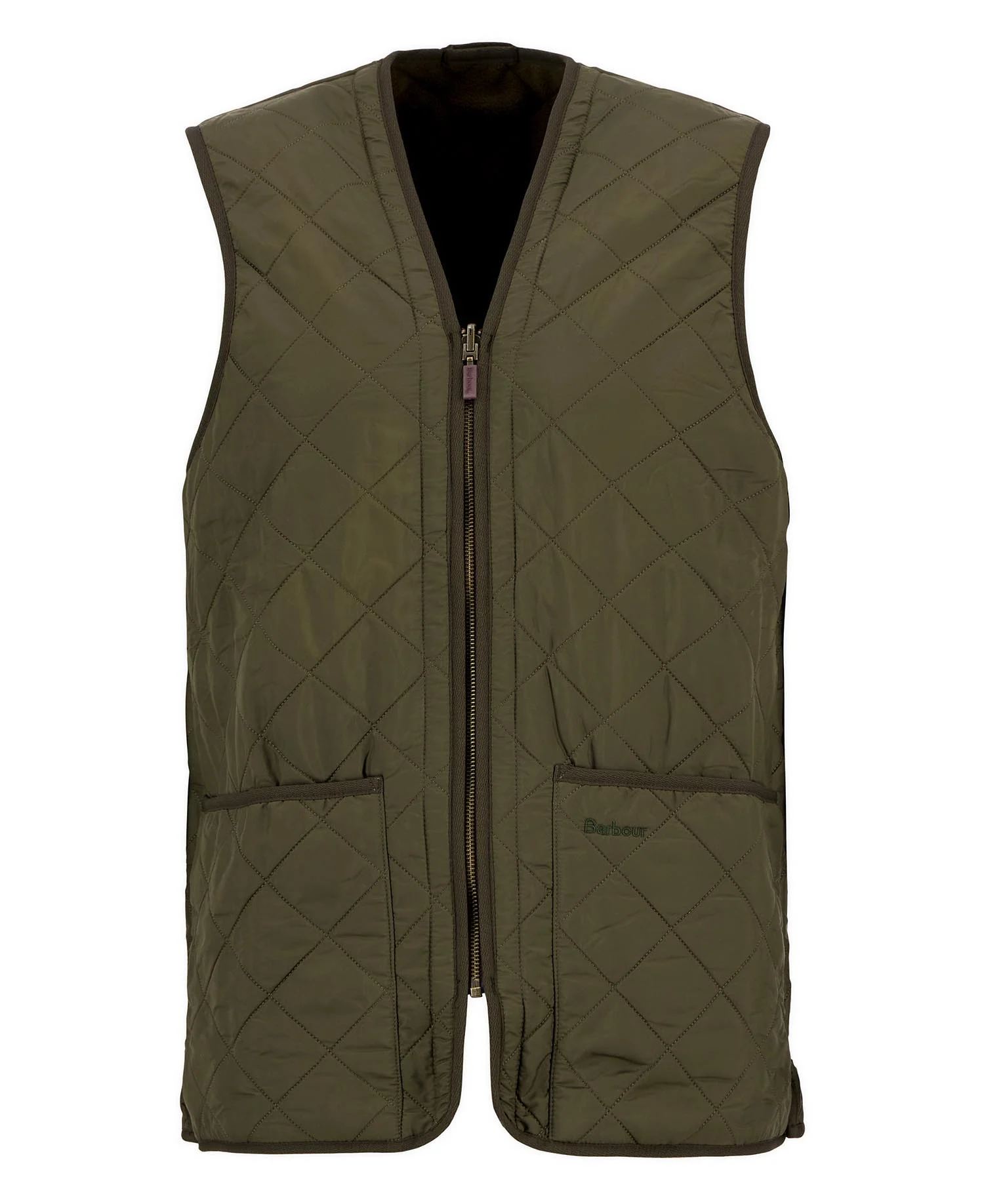 Gilet trapuntato/fodera con zip Polarquilt MLI0002 MLI OL91 BARBOUR Olive 