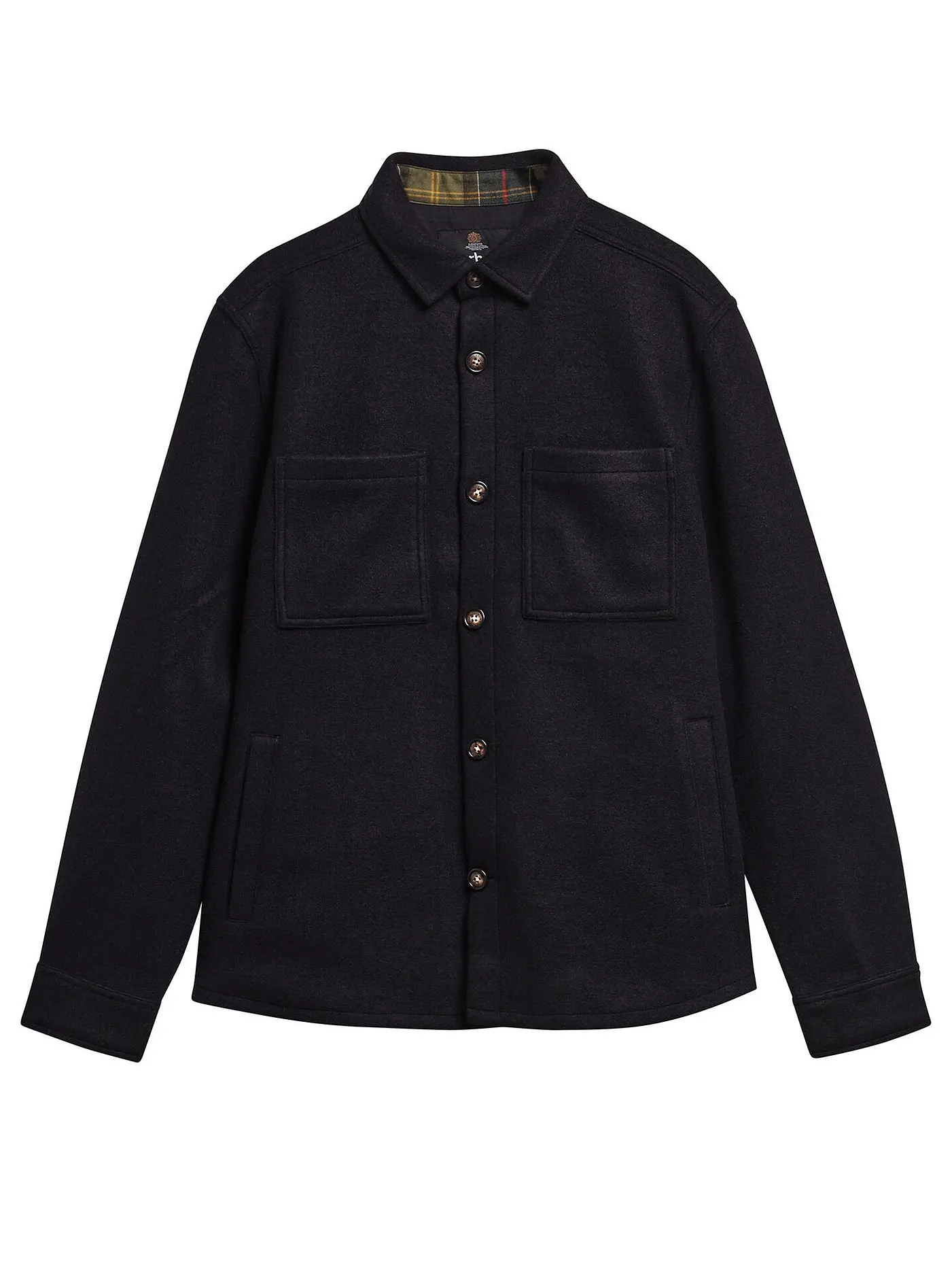 Overshirt in lana MOS0510 MOS NY72 BARBOUR Navy marl 