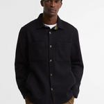 Overshirt in lana MOS0510 MOS NY72 BARBOUR Navy marl 