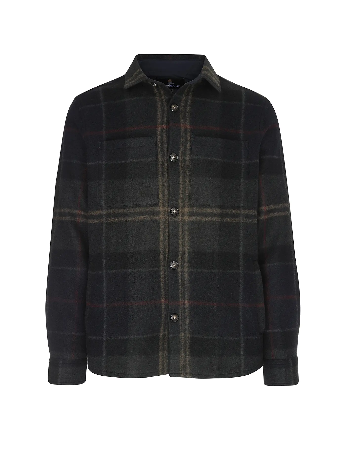 Overshirt in lana MOS0511 MOS TN43 BARBOUR Shadow classic tartan 