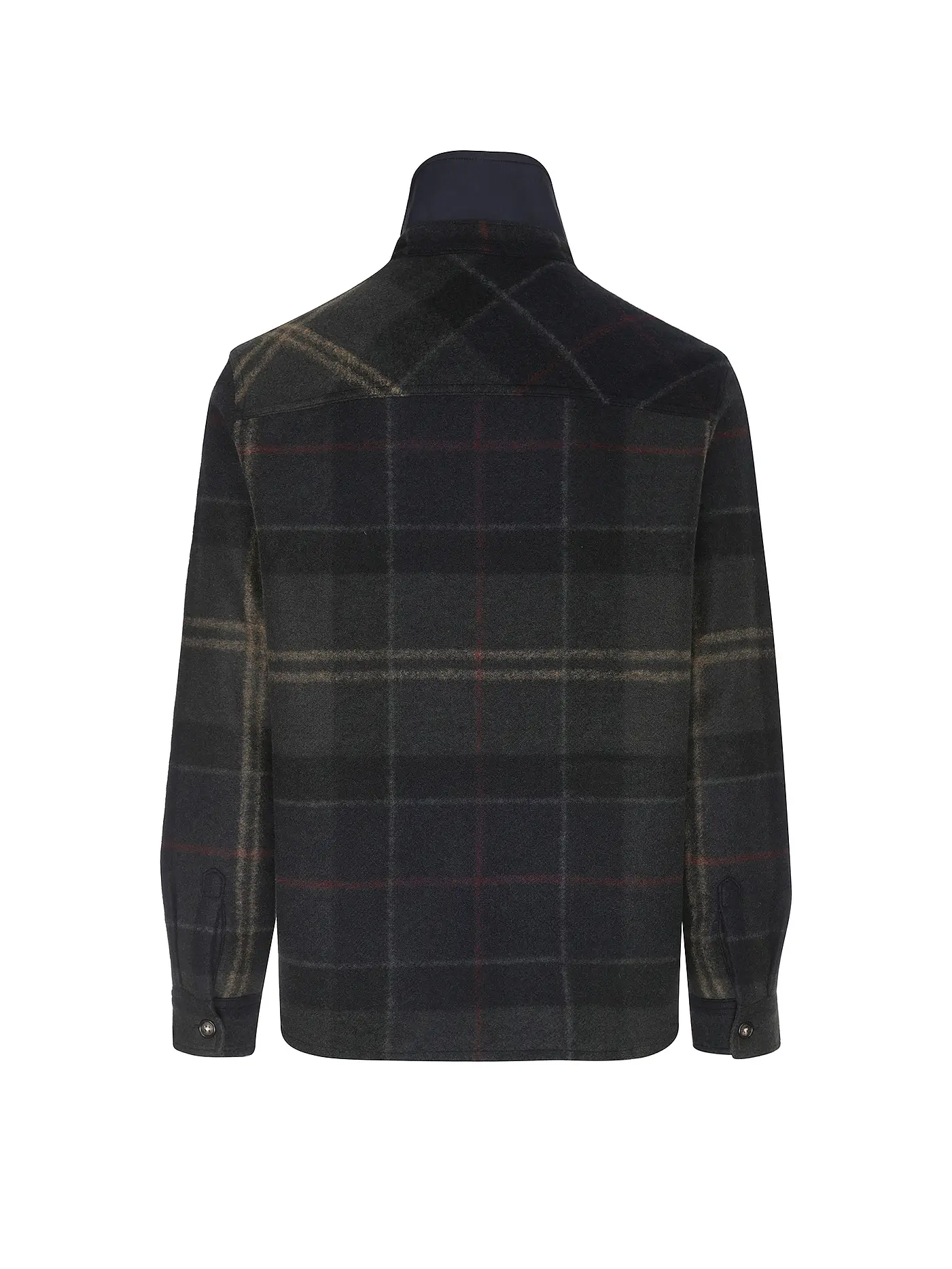 Overshirt in lana MOS0511 MOS TN43 BARBOUR Shadow classic tartan 