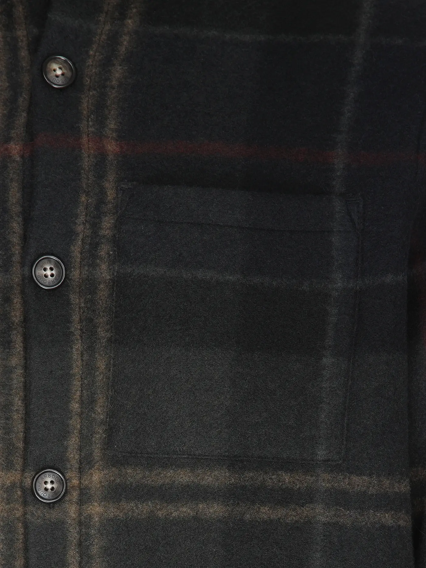 Overshirt in lana MOS0511 MOS TN43 BARBOUR Shadow classic tartan 