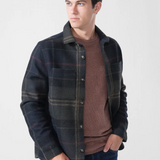 Overshirt in lana MOS0511 MOS TN43 BARBOUR Shadow classic tartan 