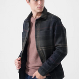 Overshirt in lana MOS0511 MOS TN43 BARBOUR Shadow classic tartan 