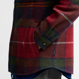 Overshirt in lana MOS0511 MOS TN69 BARBOUR Winter berry tartan 