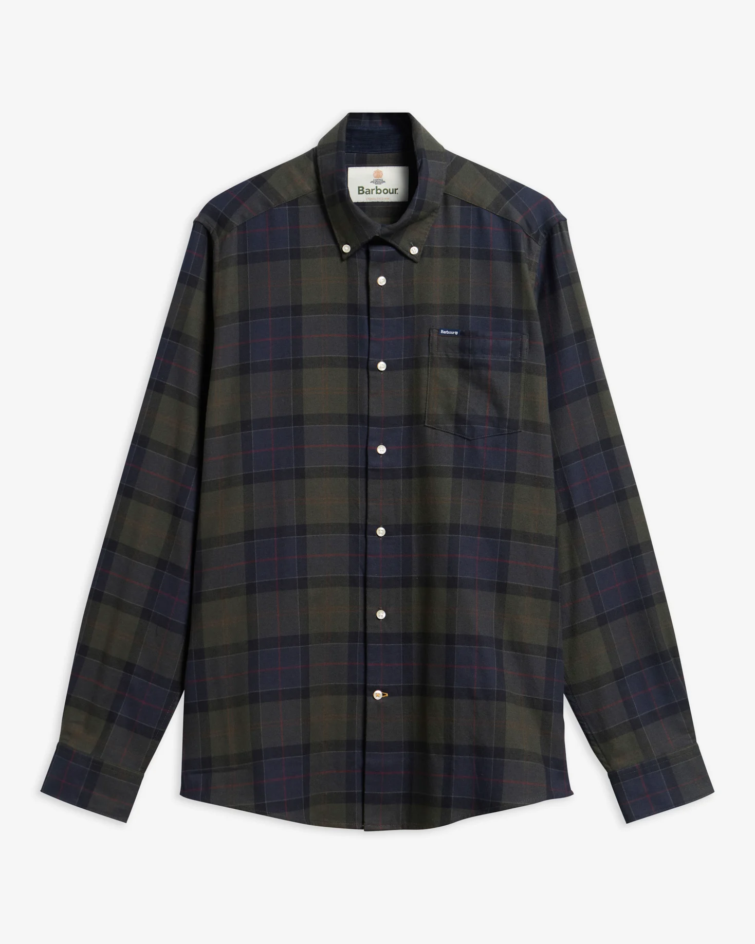 Camicia Fortrose taglio sartoriale MSH4991 MSH TN43 BARBOUR Shadow classic tartan 