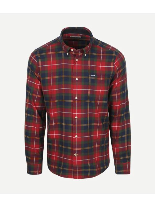 Camicia Fortrose taglio sartoriale MSH4991 MSH TN69 BARBOUR Winterberry tartan 