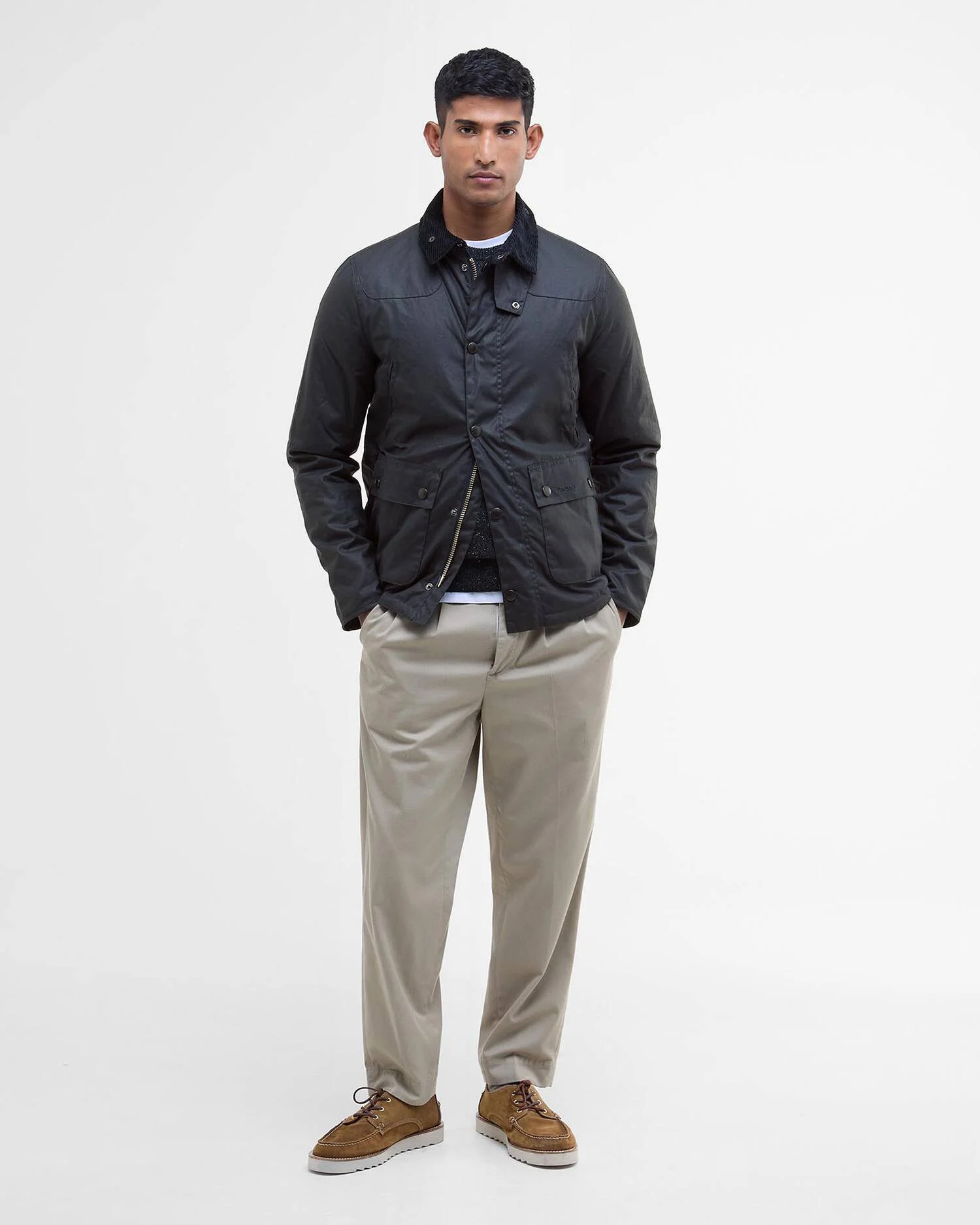 Giacca in cotone cerato Reelin MWX1106 MWX NY92 BARBOUR Navy 