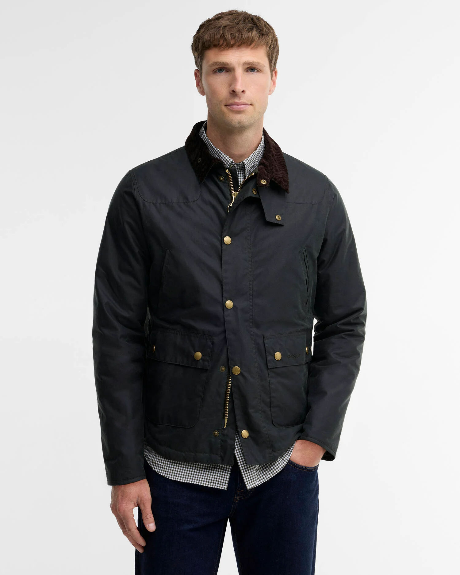 Giacca in cotone cerato Reelin MWX1106 MWX SG51 BARBOUR Sage 