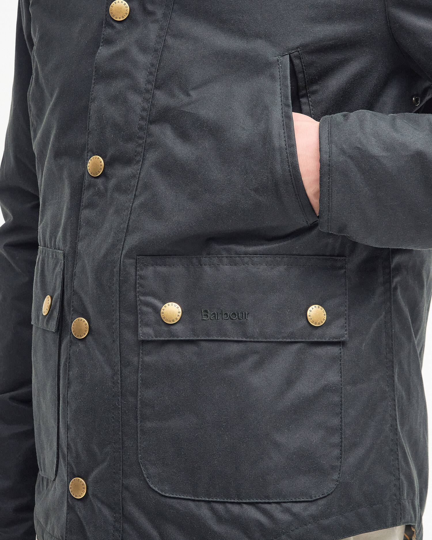 Giacca in cotone cerato Reelin MWX1106 MWX SG51 BARBOUR Sage 